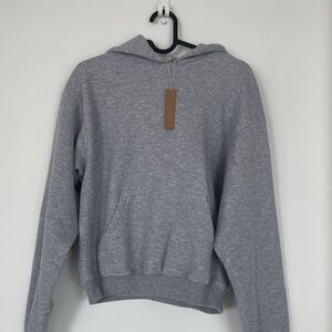 Brand New SKIMS Cotton Fleece Classic Hoodie | Heather Grey